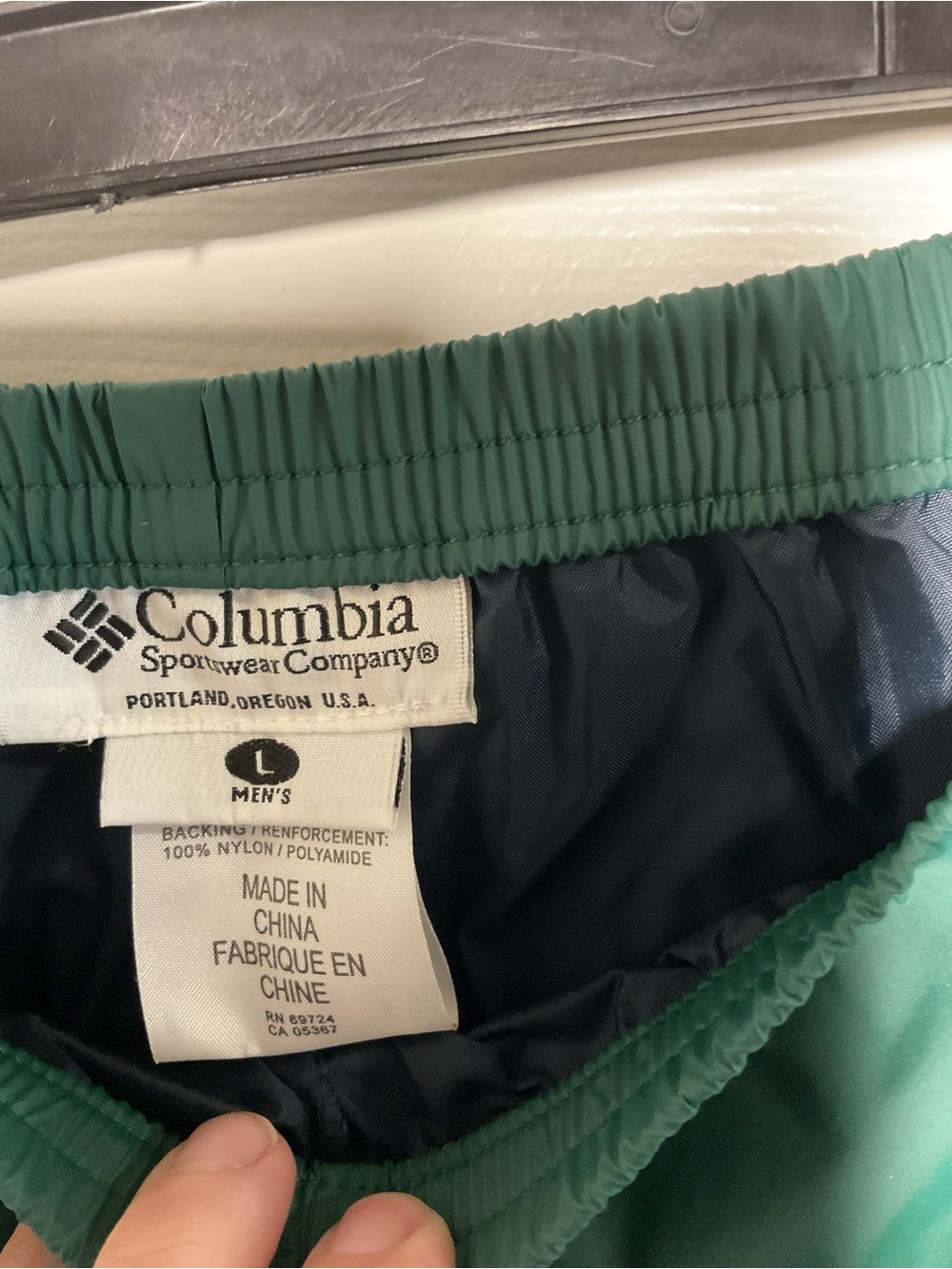 Vintage Columbia Rain Suit Green Waterproof Jacket & Pants Men’s Large - Picture 7 of 12